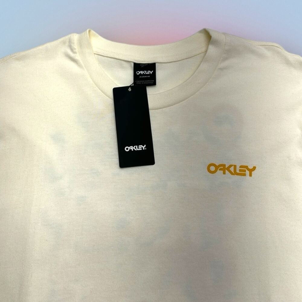OAKLEY Men’s XXL Cream Scattered T-Shirt